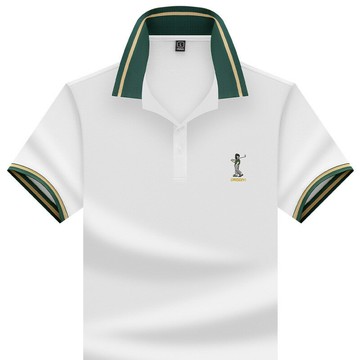 【新款熱賣】冰涼感珠地棉男士polo衫休閑商務冰絲短袖男上衣翻領保羅T恤男式