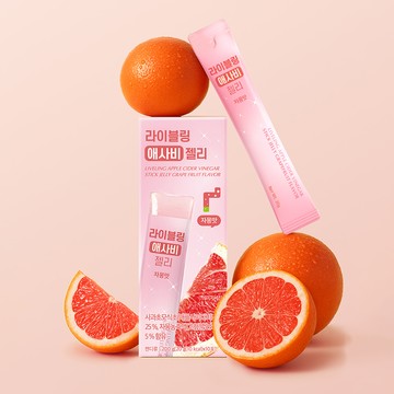 LIVELING Apple Cider Vinegar Stick Jelly #Grapefruit 10P