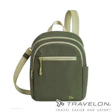 【Travelon美國防盜包】Voyages防盜斜背包TL-43670綠/堅韌耐磨/輕便/時尚/旅遊斜背包