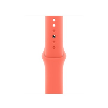 Apple 40 公釐橘紅色運動型錶帶 - M/L