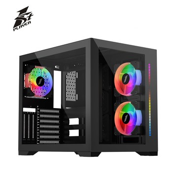 1STPLAYER 首席玩家 SP7 黑色 音樂律動燈 電競電腦機殼
