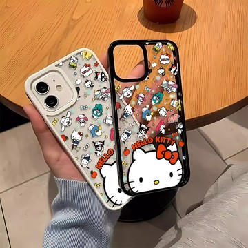 KT貓手機殼 不發黃 手機殼iPhone16 適用蘋果i15 14 13 12 11Plus iX保護殼 亞克力防摔殼