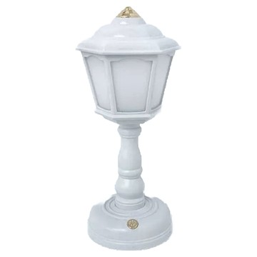 沐慕家居 充電款三段燈光模式小夜燈 USB插孔充電  路燈白  2個