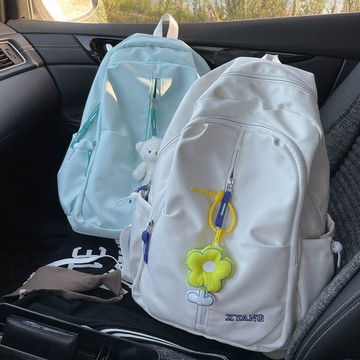 Bag House👜 書包女ins森係百搭高顔值大容量初中高中大學生減負雙肩包女 耐臟後背包 書包