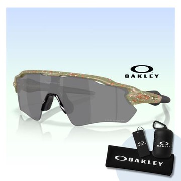 【Oakley】Radar ev path 運動偏光太陽眼鏡(OO9208-G1 Prizm Black Polarized 鏡片)