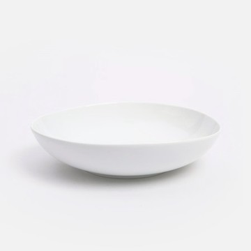 查莉輕量強化瓷深盤20.5cm 浪花青