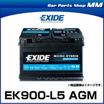 季節のおすすめ商品 Exide Agm L4 Agm欧州車用バッテリー Euro Exide カーバッテリー