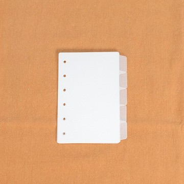 A7 6孔活頁手帳|萬用手冊分隔頁|索引頁