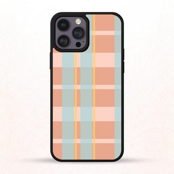 復古格紋棕綠色 16 吋 iPhone 手機殼 三星手機殼
