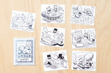 Sippo!聯名│小尾巴的烘焙練習曲│貼紙套組