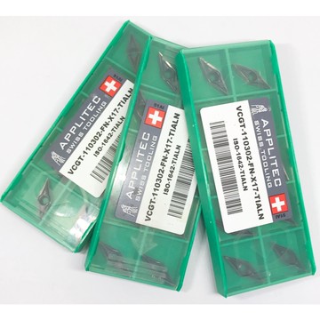 APPLITEC- 車刀片  VCGT110302-FN-X17-TIALN