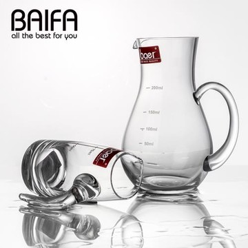 創意家用無鉛玻璃酒杯帶刻度白酒分酒器醒酒器中式白酒杯酒具套裝