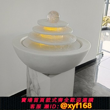 {保固一年 可打統編}聚寶盆自循環流水擺件桌面生財招財客廳轉運假山辦公水流水景噴泉