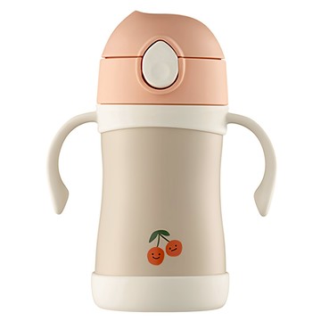 foogo Neutral系列 不銹鋼幼兒學習杯 TKFE-280  1個  280ml  粉色