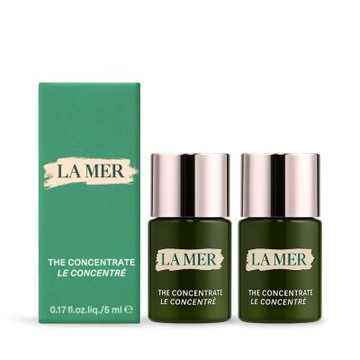 LA MER 海洋拉娜 濃萃雙重修復精華5mlX2-國際航空版