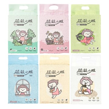 LADY N 【6入組】-益生菌除臭豆腐砂(米粒型/條型) 2.7kg/7L