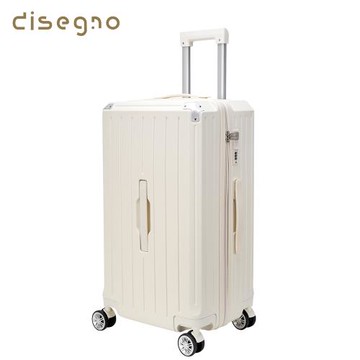 disegno 25吋經典復古拉鍊箱 靜音飛機輪 行李箱 旅行箱 胖胖箱