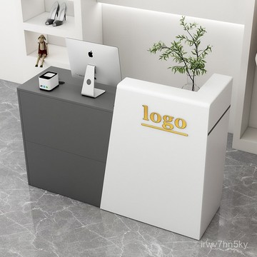 全臺可安裝 可開統編 時尚網紅潮店收銀臺店鋪小型櫃臺服裝店吧臺理髮店桌子前臺接待臺 小型辦公桌 美容院前臺