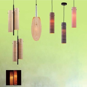 木皮燈罩吊燈 41-22101、22102、22103、22104、22105、22106