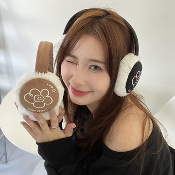 🇰🇷 韓國KKOBA 現貨 Wacky Willy 小花 保暖 耳罩 花花 LOGO 隔日到貨