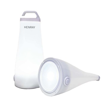 [家速配]亨睿兄弟翻轉兩用手電筒-白(電池)