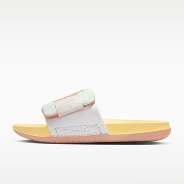 Nike 耐吉 W Offcourt Adjust Slide IR8251-187 女 運動拖鞋 涼拖鞋 白 柔黃
