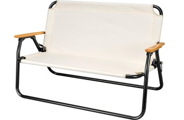 (免運) CAPTAIN STAG 鹿牌 雙人 折疊露營椅 UC-1894 雙人椅 折疊椅 沙發椅 木製扶手 輕量 日本正規品代購