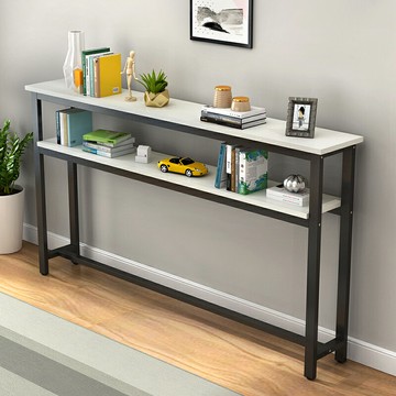 長條桌 靠牆窄桌 長方形桌 長條桌書桌陽台電腦桌沙發床頭床邊夾縫簡易窄桌靠牆小桌子窄條桌『XY42925』