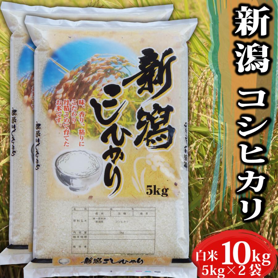 新米 令和5年 お米 10kg  送料無料 新潟県産 コシヒカリ 白米 10kg （5kg×2袋）｜ 米 おこめ お米 10kg 白米 送料無料 ｜ LINE友達登録で5%OFFクーポン