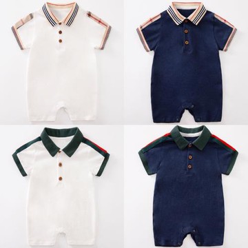 男寶寶紳士哈衣帥氣爬爬服嬰幼兒百天周歲連體衣純棉親膚衣服洋氣