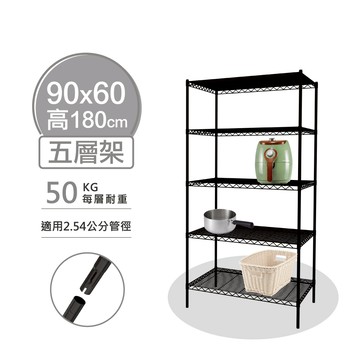 【現貨MIT｜免運抗漲】鐵架 層架 90x60x180H 輕型五層架 波浪架 貨架 置物架 收納架 鐵力士架 倉儲架