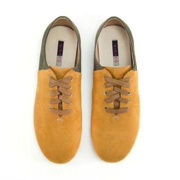 Two Tone Lace-up Shoes M1105A LandGreen