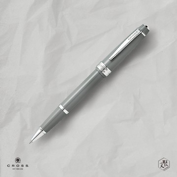 【CROSS】 Bailey Light貝禮輕盈系列亮灰鋼珠筆  (原廠正貨)