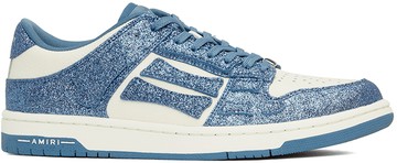 AMIRI 白色 & 蓝色 Shimmer Skel Top Low 运动鞋