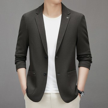 【巴黎精品】現貨+預購 男西裝外套休閒西裝修身西裝機能-商務長袖襯衫彈力免燙男外套4色v1bg26