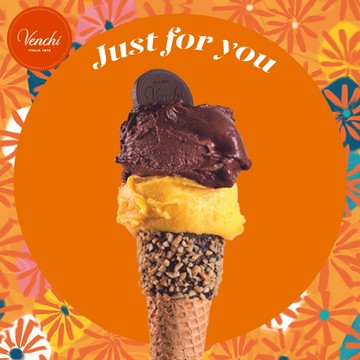 【Venchi】只為你｜Gelato迷你裝 120克與手工脆筒（脆杯），兩種口味｜送禮、感謝、小心意