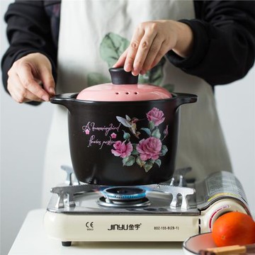 韓式砂鍋陶瓷燉鍋大號耐高溫養生石鍋沙鍋煲明火家用燃氣湯鍋湯煲