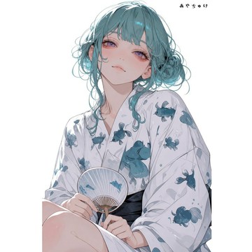 【8 月新品】07-139-0216 人物貼紙 簡約夏日女孩