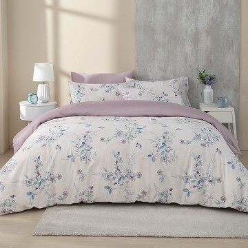 鴻宇 HongYew - 雙人特大床包枕套組 300織美國棉 精梳棉-羅安思