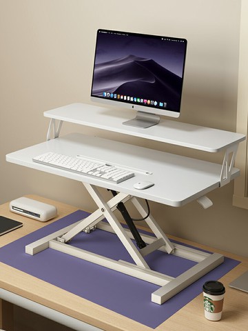 可移動升降站著工作辦公電腦桌電腦站立式工作臺書桌筆記本顯示器增高架臺式電腦顯示器支架可折疊電腦升降桌/升降桌/邊桌/可移動桌/書桌/辦公桌/學習桌/電腦桌/筆記本桌/桌子