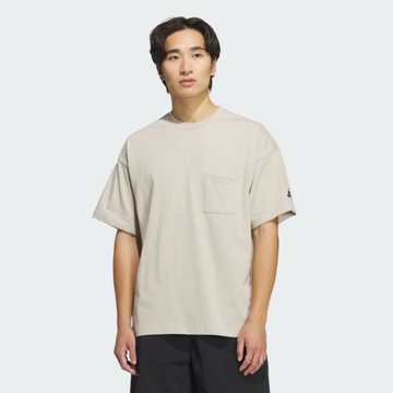 Adidas Pocket Tee JM2029 男 T恤 運動上衣 休閒短袖 卡其 亞版