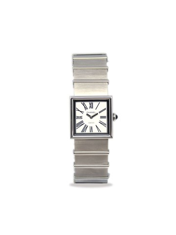 CHANEL Pre-Owned - 1989 pre-owned Mademoiselle 22mm - women - stainless steel - One Size - White