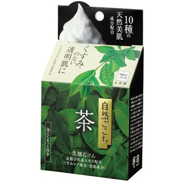 自然派綠茶洗顏皂-牛奶石鹼80g