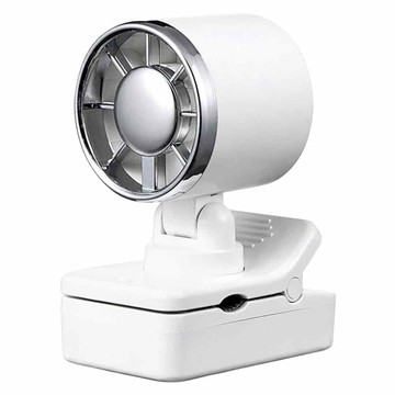 CYKE 100檔高速迷你夾式風扇 電量LED數顯 可夾可立隨身風扇  白色  CYKE-F23