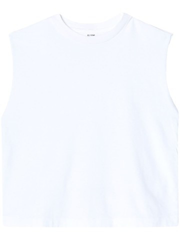 RE/DONE - sleeveless tank top - women - Supima Cotton - XS - White