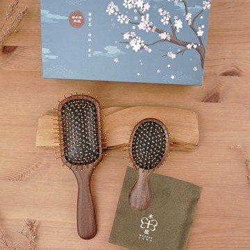 【33木梳情人節特惠】遠紅外線專利黃金梳禮盒組