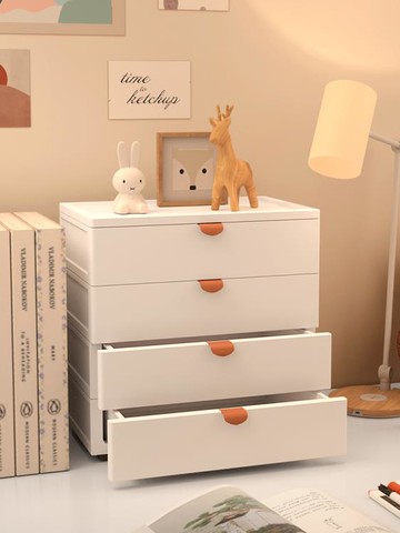 桌面收納盒子學生宿舍書桌抽屜式雜物儲物文件置物架化妝品整理箱 99購物節