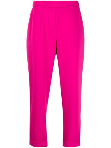 P.A.R.O.S.H. - elasticated-waist tapered trousers - women - Polyester - XS - Pink