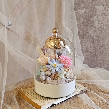 拍拍玻璃罩夜燈 /粉藍色系  現貨 快速出貨 附USB插座