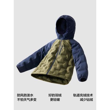 502Air蕉內防風防水女童拼色外套